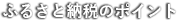 ふるさと納税のポイント